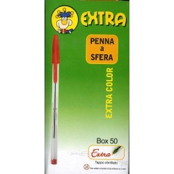 GROSSISTA PENNE SFERA EXTRACOLOR RED C.50