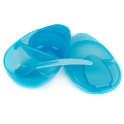 GROSSISTA TOMMEE TIPPEE TWIN COMPARTMENT BOWL BLUE