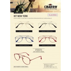 Grossista KIT NEW YORK da 24 occhiali in 4 colori diversi
