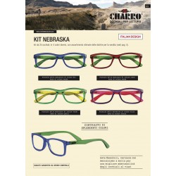 Grossista KIT NEBRASKA da 24 occhiali in 4 colori diversi