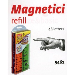 INGROSSO RICAMBI 48 LETTERE MAIUSCOLE MAGNETICHE 13X29X5CM