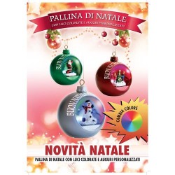 INGROSSO PALLINA NATALE ASS.CON LUCE 108