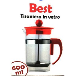 GROSSISTA TISANIERA VETRO 600ML ASS. BEST