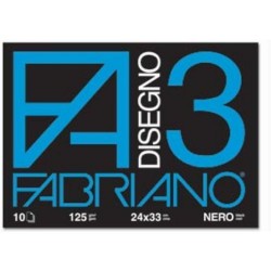 GROSSISTA FABRIANO 3 ALBUM NERO 24X33
