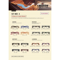 Grossista KIT MIX 4 da 24 occhiali in 4 colori diversi