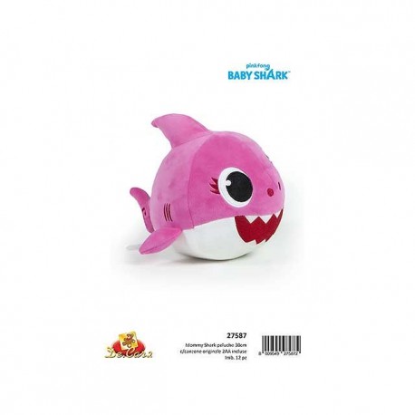 INGROSSO MOMMY SHARK PELUCHE L.30CM C/CANZ. ORIG.