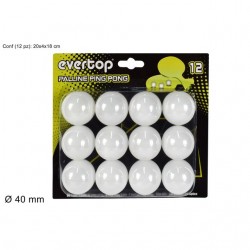 INGROSSO PALLINE PING PONG 12PZ BLISTER