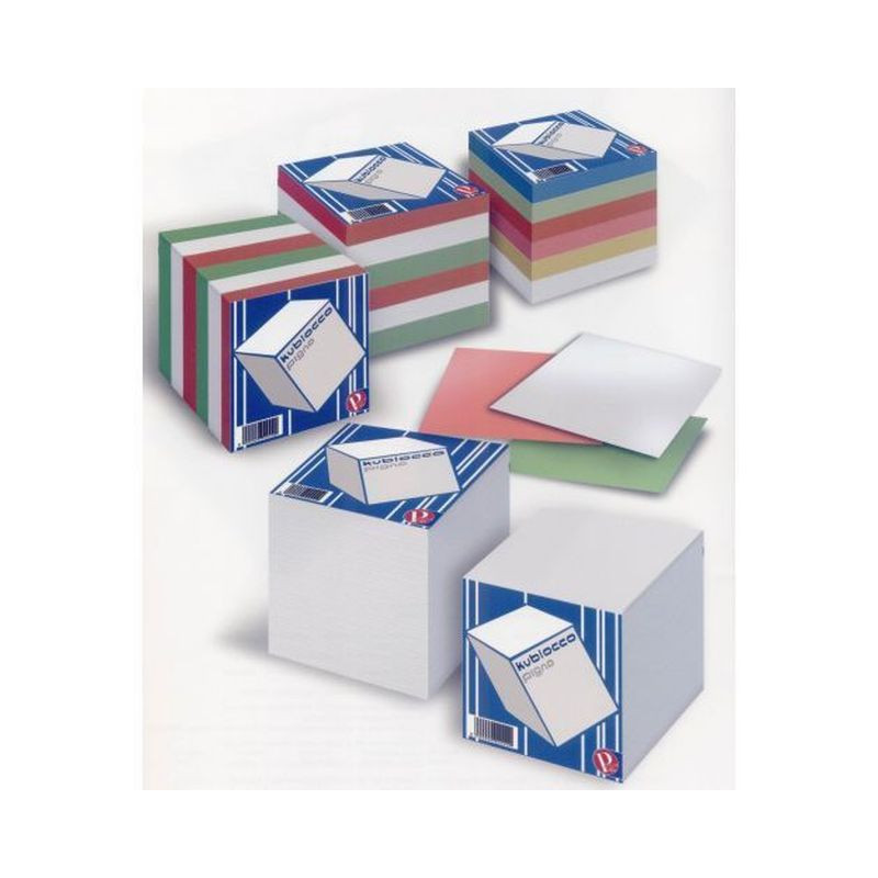 KUBLOCCO MULTICOLOR 9X9X9 EAN 8005235134058 INGROSSO ETICHETTE LABEL POSTIT
