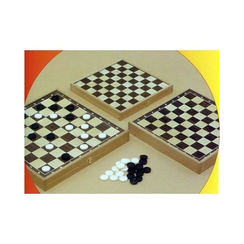 DAMA 30x30 CON PEDINE IN LEGNO EAN 8000888000514 INGROSSO GIOCHI DI SOCIETA