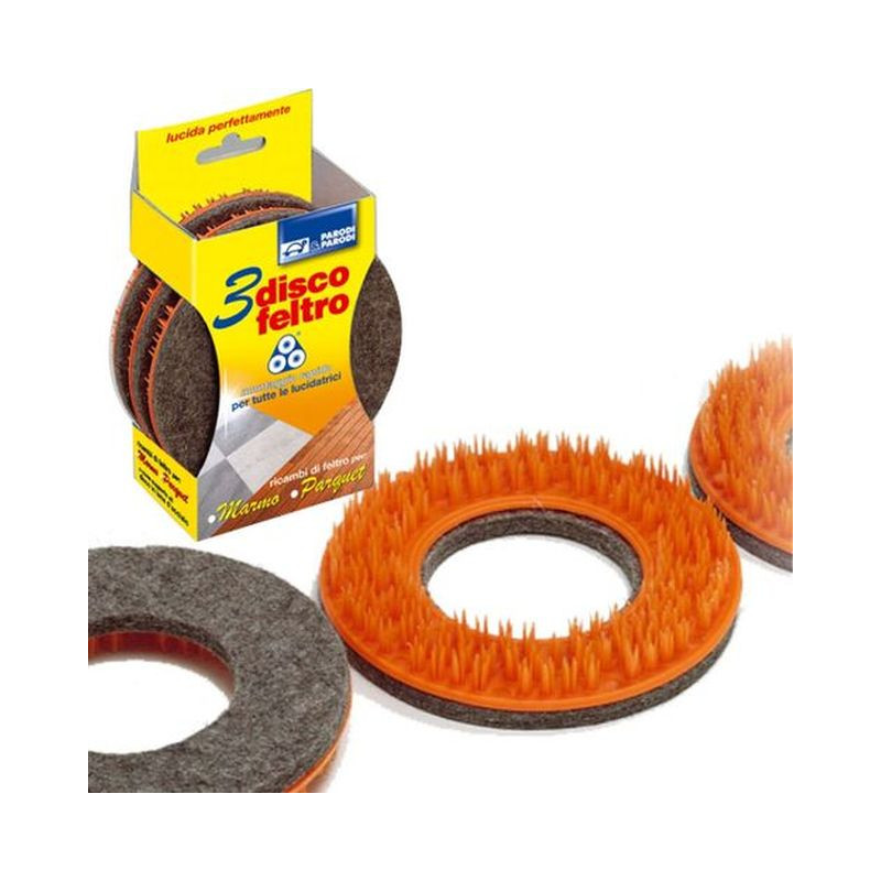 DISCOFELTRO SERIE 3 PZ. EAN 8000138011123 INGROSSO ACCESSORI PULIZIA