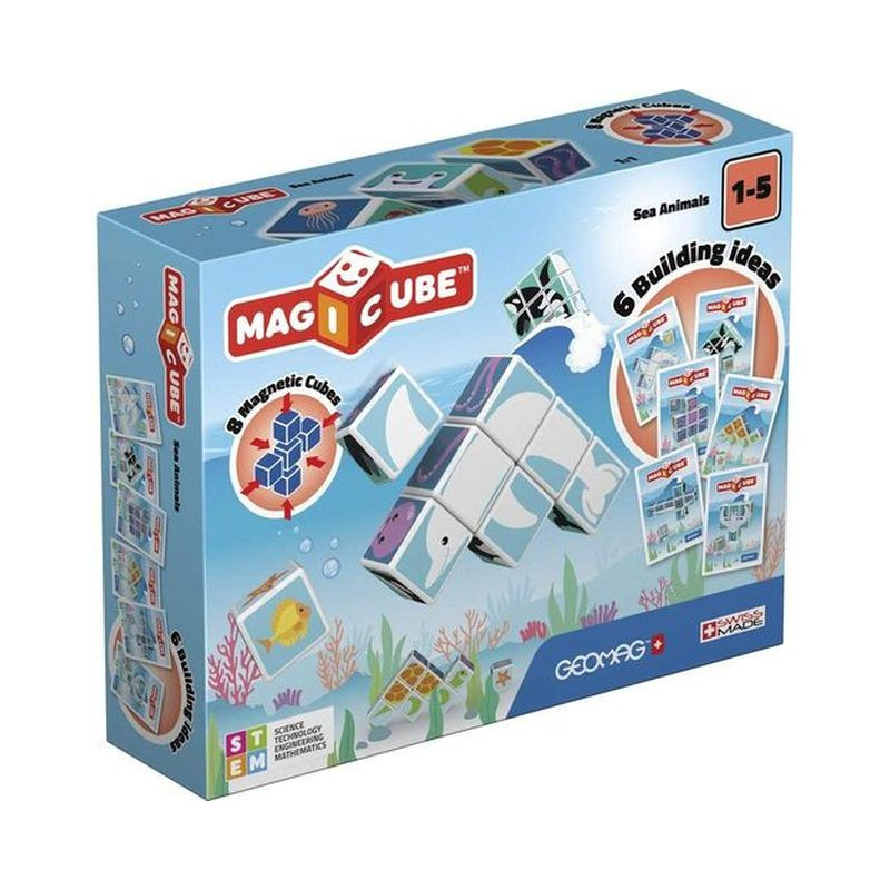 GEOMAG MAGICUBE SEA ANIMALS EAN 0871772001461 INGROSSO GIOCHI CREATIVI