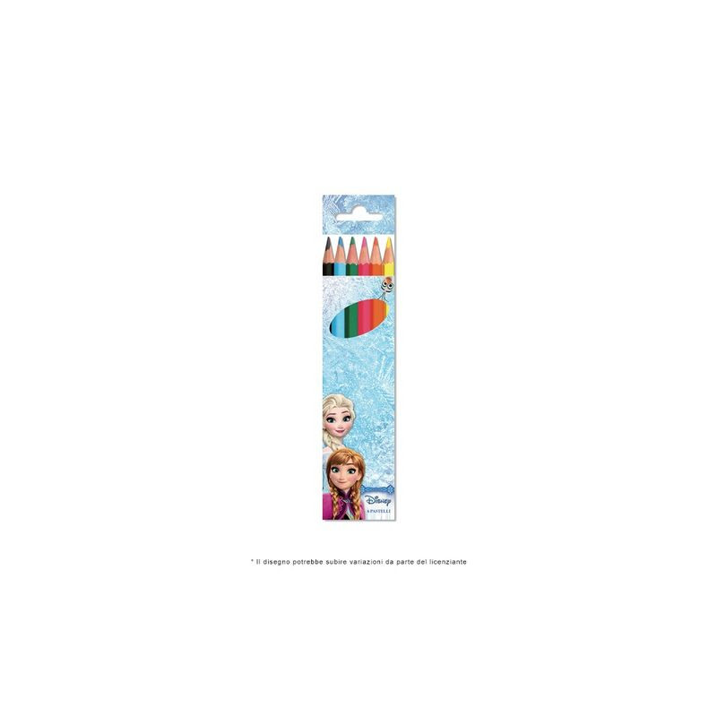 COLORI A MATITA 6 PZ FROZEN EAN 8032780923721 INGROSSO MATITE COLORATE