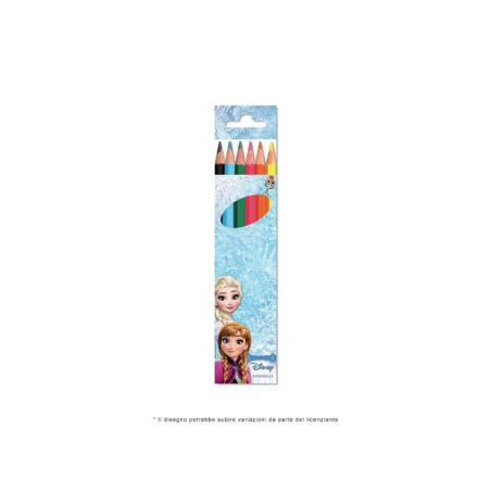 COLORI A MATITA 6 PZ FROZEN EAN 8032780923721 INGROSSO MATITE COLORATE