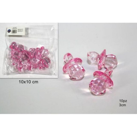 INGROSSO CIUCCETTI ROSA 10PZ