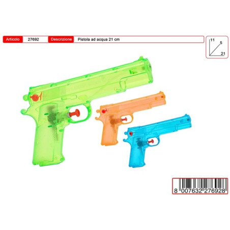 INGROSSO PISTOLA ACQUA 21CM