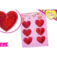 INGROSSO STICKER CUORE 6CM SET D