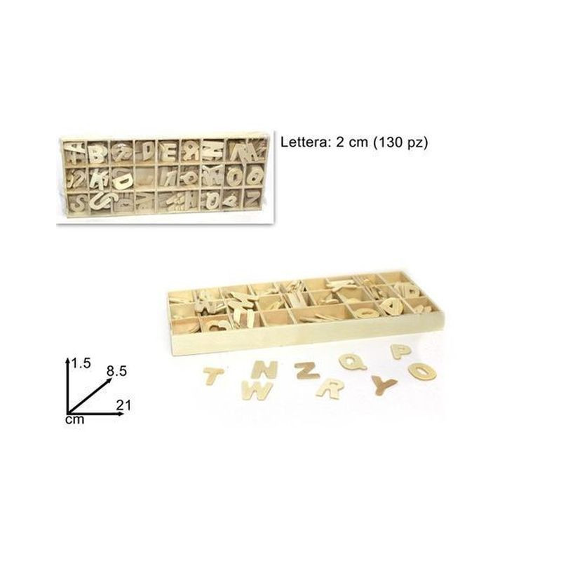 LETTERE LEGNO DECOUPAGE EAN 8034048146149 INGROSSO ARTICOLI PER DECORAZIONI