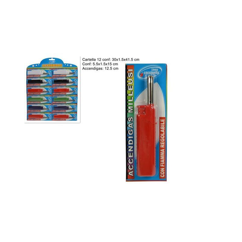 ACCENDIGAS SU CARTELLA EAN 8027501760167 INGROSSO ACCENDIGAS