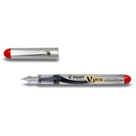 PILOT V-PEN SILVER ROSSO EAN 4902505281631 INGROSSO PENNE PER LA SCUOLA