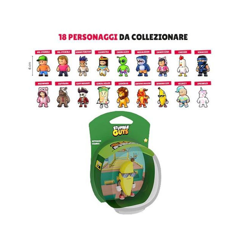 STUMBLE GUYS PORTACHIAVI EAN 8027679077791 INGROSSO PERSONAGGI CARTOON E DISNEY