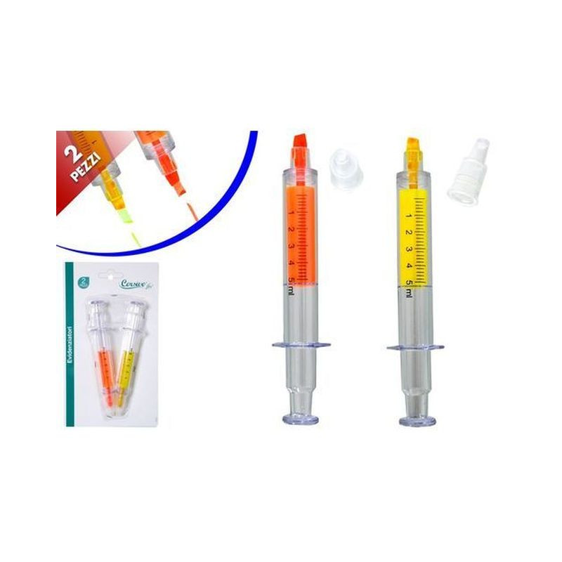 EVIDENZIATORI SIRINGA 2PZ EAN 8055329208189 INGROSSO EVIDENZIATORI