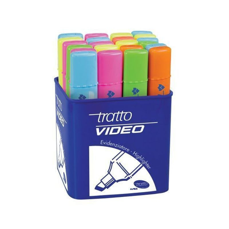 TRATTO VIDEO ASSORTITO 20 EAN 8000825896903 INGROSSO EVIDENZIATORI