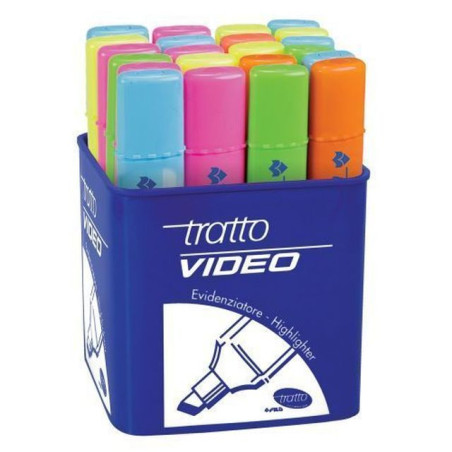 TRATTO VIDEO ASSORTITO 20 EAN 8000825896903 INGROSSO EVIDENZIATORI