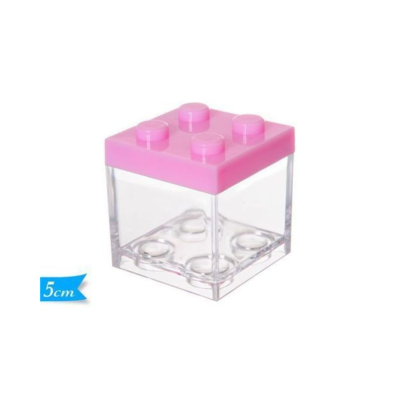 SCATOLA MATTONCINO ROSA 5CM EAN 8055329115944 INGROSSO NASTRI E CONTENITORI PER BOMBONIERE