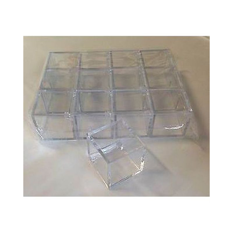 CUBO BOX TRASP. 4.5x4.5x4.5 EAN 8057094415700 INGROSSO NASTRI E CONTENITORI PER BOMBONIERE