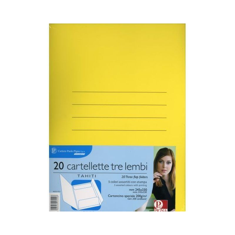 CARTELLE 3 LEMBI TAHITI C.20 EAN 8005235072732 INGROSSO COPERTINE SEMPLICI E DIVISORI