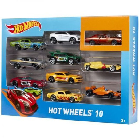 HOT WHEELS CONFEZIONE 10 VEICOLI +3ANNI EAN 0074299548864 INGROSSO MODELLINI AUTO