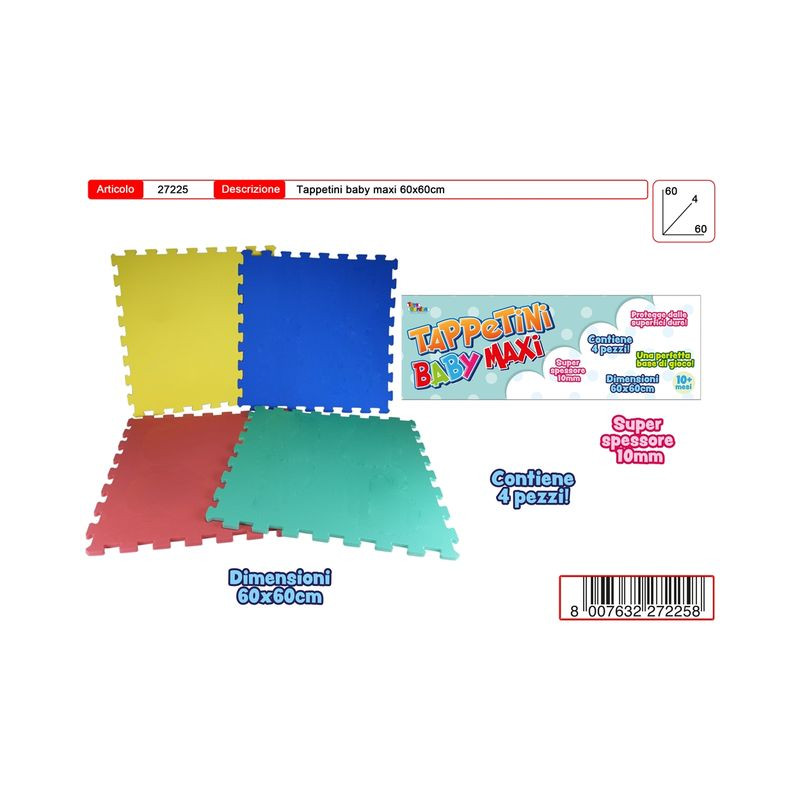 TAPPETINO EVA GRANDE EAN 8007632272258 INGROSSO GIOCHI PRIMA INFANZIA