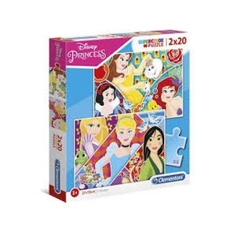 PUZZLE 2X20 PRINCESS EAN 8005125247660 INGROSSO PUZZLE CLASSICI