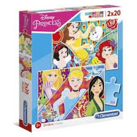 PUZZLE 2X20 PRINCESS EAN 8005125247660 INGROSSO PUZZLE CLASSICI