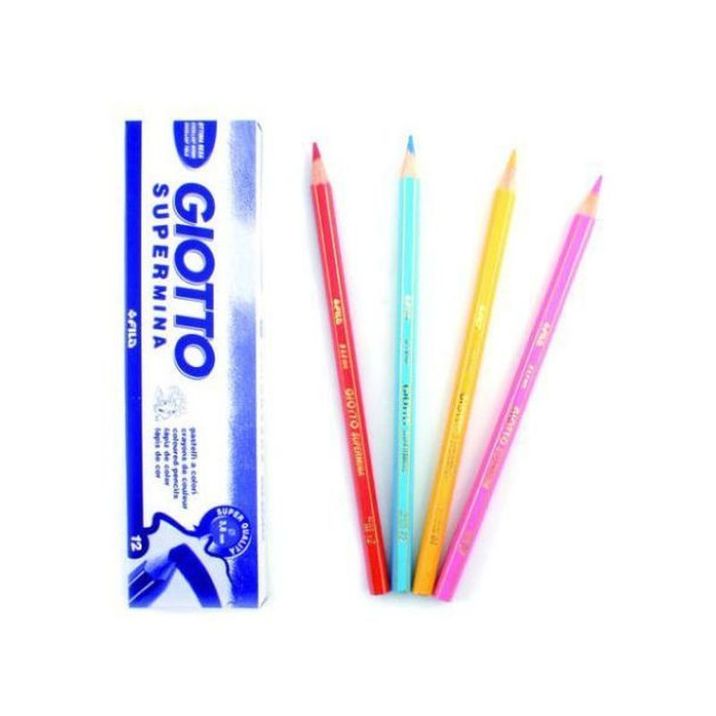 GIOTTO SUPERMINA CELESTE C.12 EAN 8000825239625 INGROSSO MATITE COLORATE