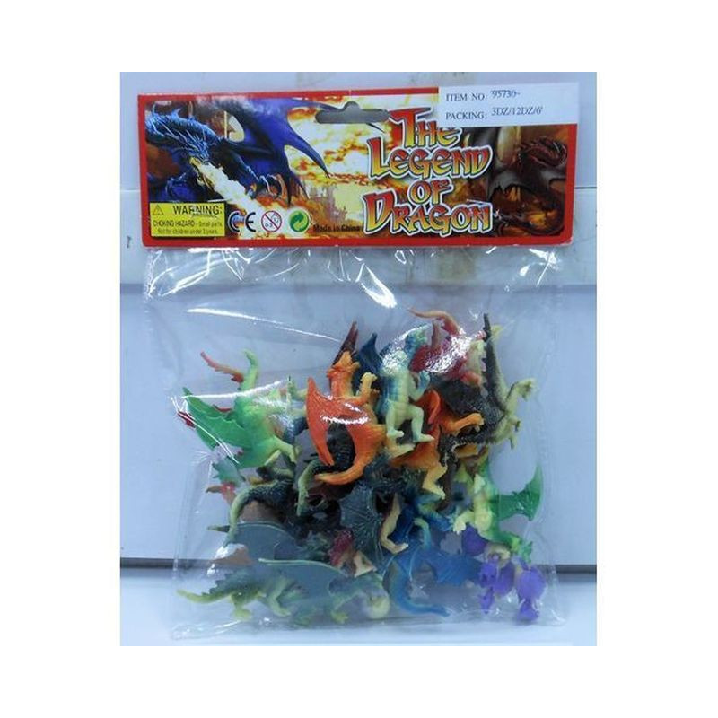BUSTA 24 MINI DRAGONI EAN 8010362438931 INGROSSO BUSTE ANIMALI GIOCATTOLO