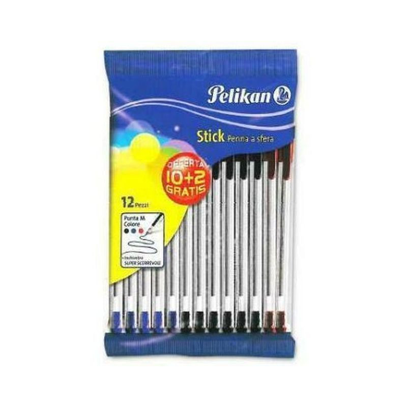 SFERA 10+2 PK STICK ASS. N-B-R EAN 8009270008275 INGROSSO PENNE PER LA SCUOLA