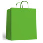 SHOPPER CARTA 36X41 VERDE C.25 EAN 8010598626393 INGROSSO SACCHETTI E SHOPPER REGALO