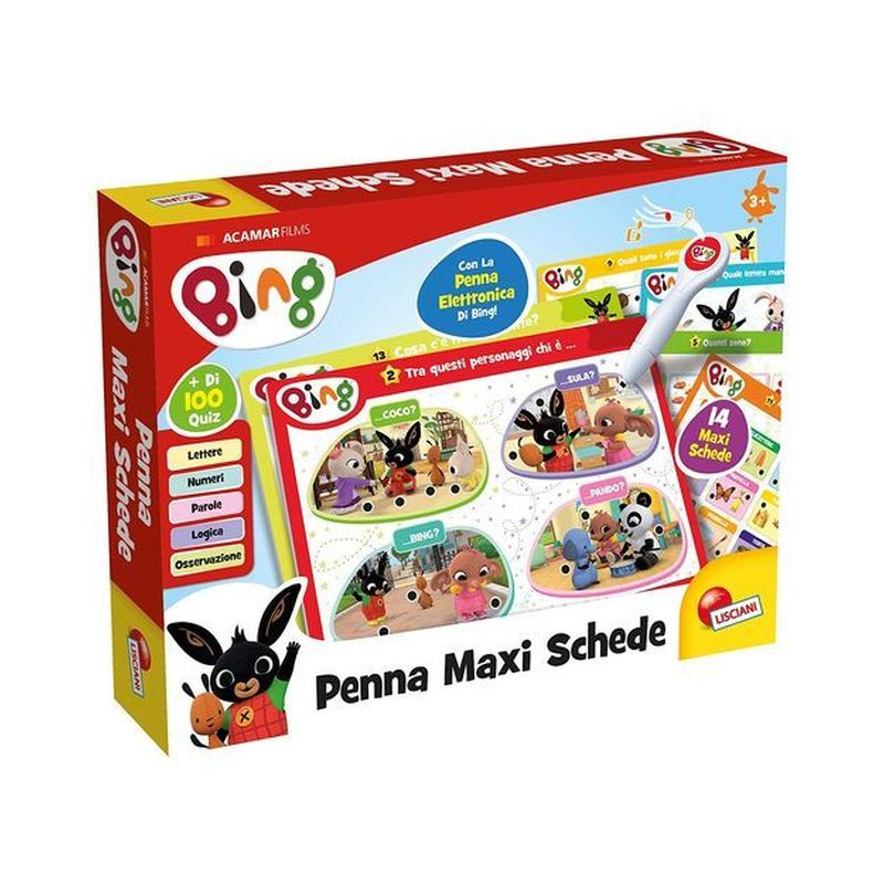 BING PENNA MAXI SCHEDE EAN 8008324076871 INGROSSO GIOCHI CREATIVI