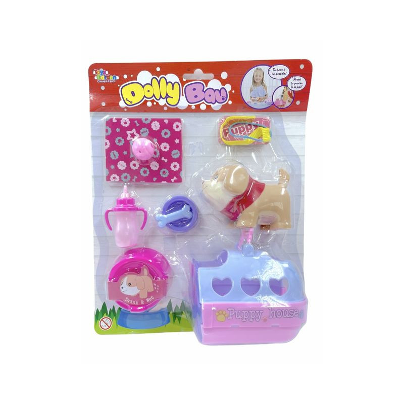 SET CANE CON ACCESSORI EAN 8007632271756 INGROSSO BUSTE ANIMALI GIOCATTOLO