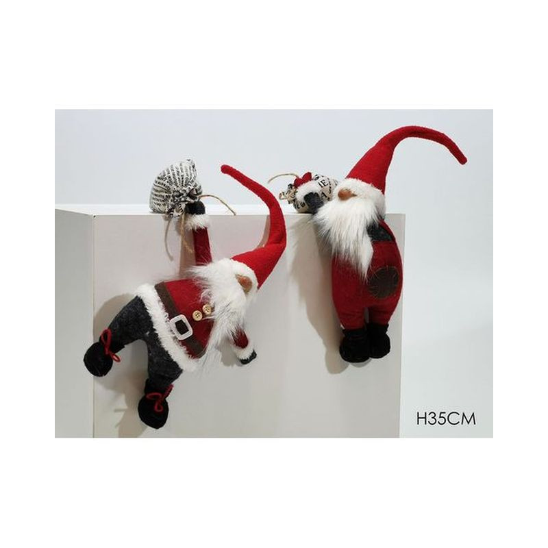 GNOMO 35CM C/SACCO 2ASS. EAN 8015361355456 INGROSSO PUPAZZI E GNOMI NATALIZI