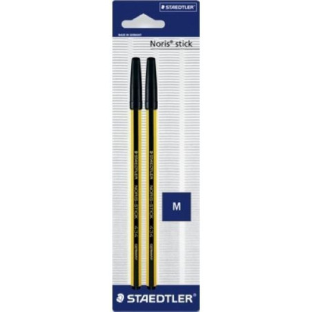 BL.2 SFERE STAEDTLER NORIS NERO EAN 4007817434062 INGROSSO PENNE PER LA SCUOLA