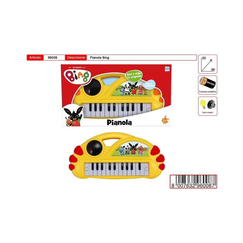 PIANOLA BING EAN 8007632960087 INGROSSO STRUMENTI A FIATO