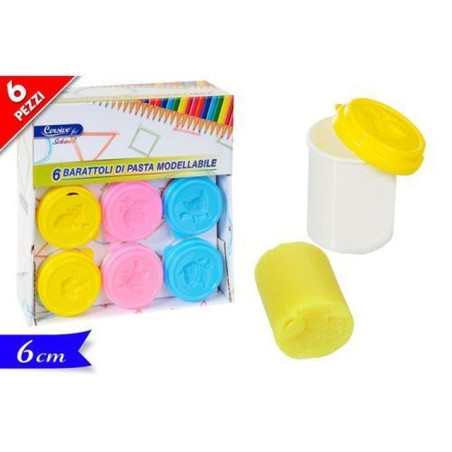 SET 6 BARATTOLI PASTA MODELL.ASS EAN 8032732097944 INGROSSO PASTA PER MODELLARE DIDO