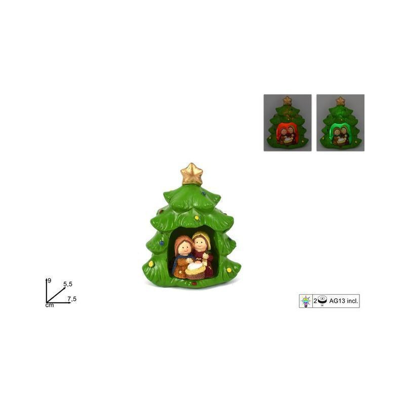 ALBERO C/NATIVITA' C/LUCE EAN 8053482033709 INGROSSO OGGETTISTICA NATALIZIA