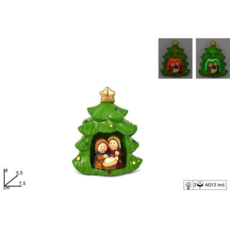 ALBERO C/NATIVITA' C/LUCE EAN 8053482033709 INGROSSO OGGETTISTICA NATALIZIA