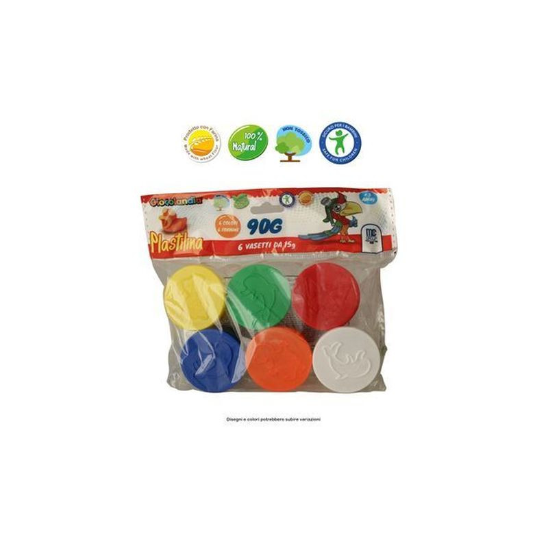 PLASTILINA 90GR IN BUSTA EAN 8032780804549 INGROSSO PASTA PER MODELLARE DIDO