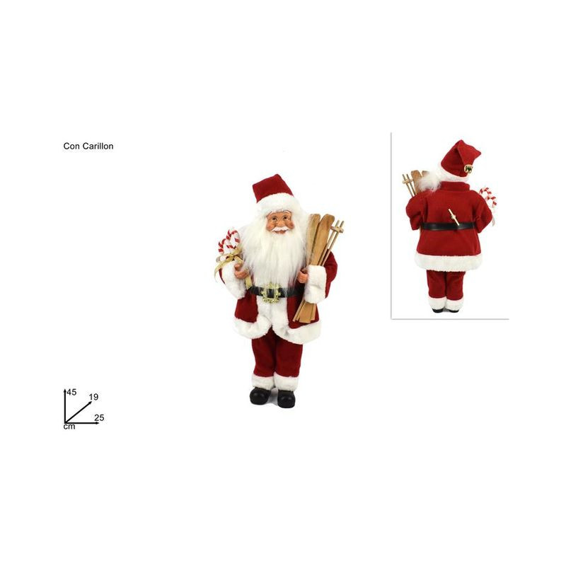 BABBO NATALE CARILLON 45CM 2ASS EAN 8053482103242 INGROSSO PUPAZZI E GNOMI NATALIZI BABBO NATALE CARILLON 45CM 2ASS EAN 8053482103242 INGROSSO PUPAZZI E GNOMI NATALIZI