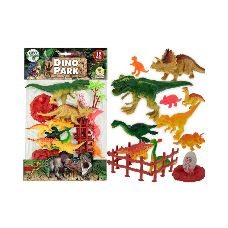 MONDO DINOSAURI 19 PEZZI EAN 8017967680192 INGROSSO BUSTE ANIMALI GIOCATTOLO