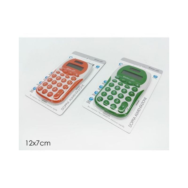 MINI CALCOLATRICE 8 CIFRE B/O 2ASS EAN 8015361696221 INGROSSO CALCOLATRICI